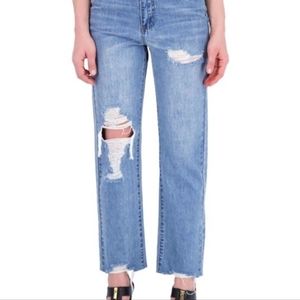Destructed Straight Jeans